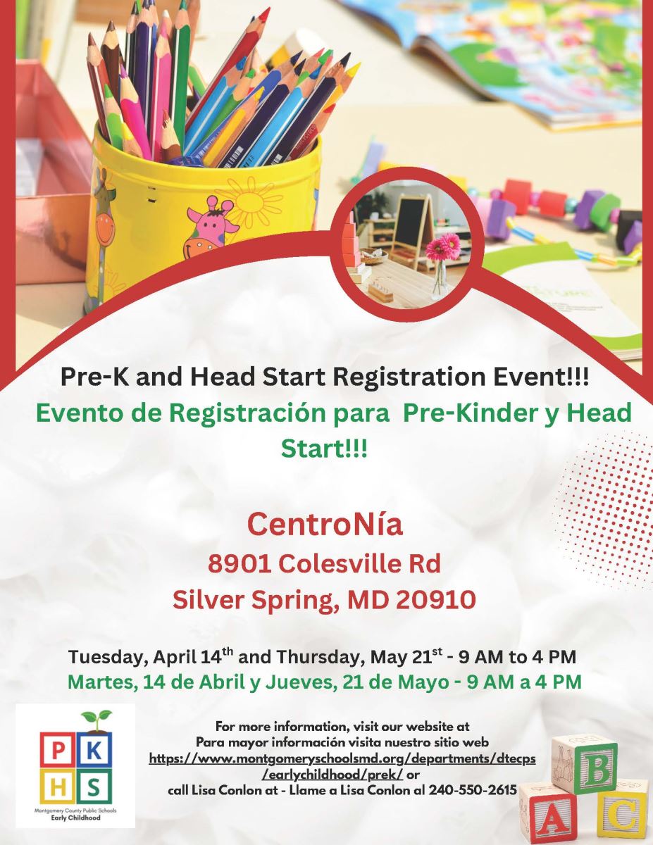 CentroNía Registration Events for Head Start/PreK